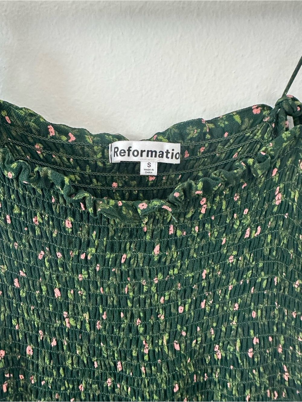 Reformation Floral Madi dress green - Picture 5 of 5